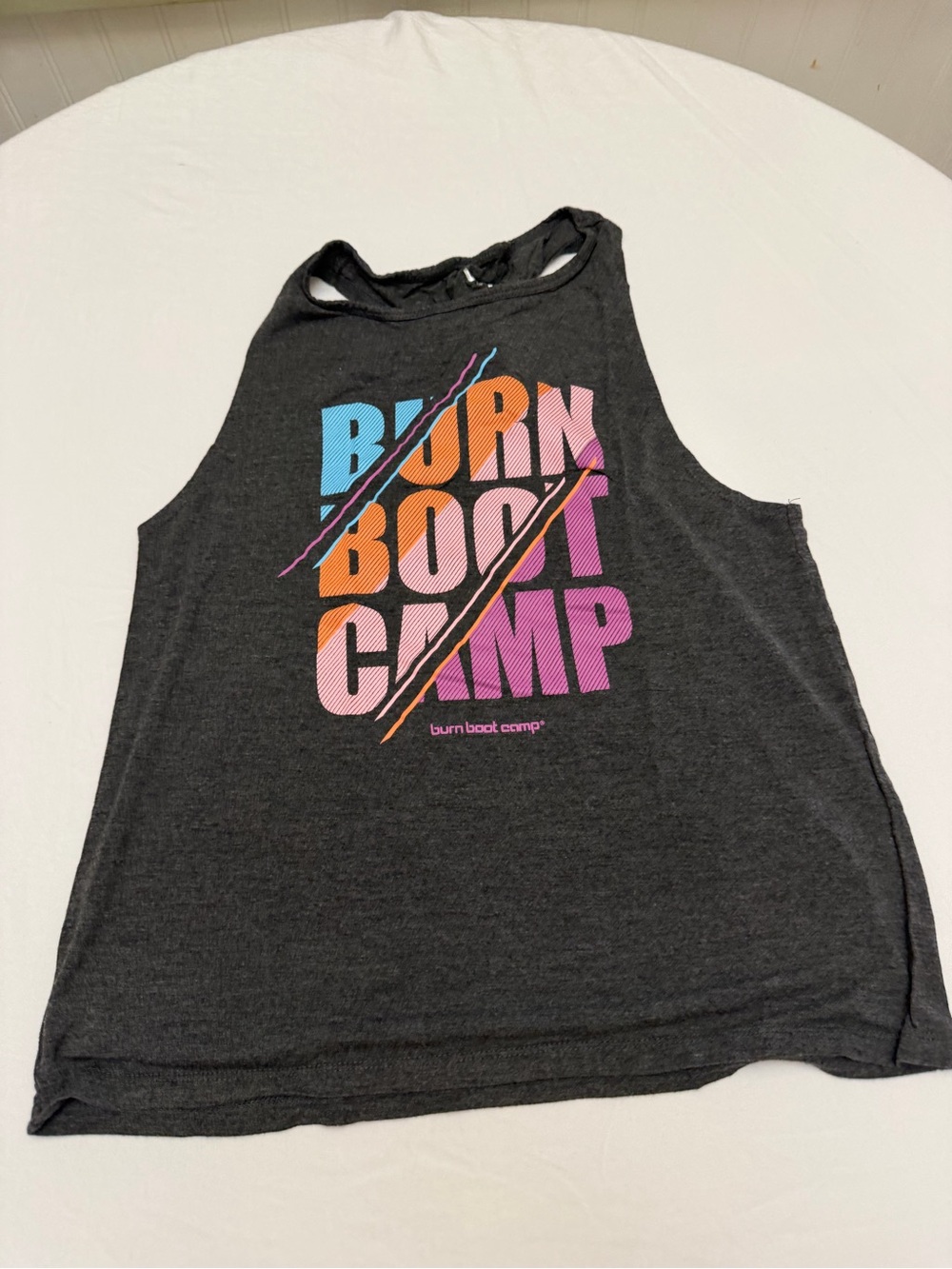 Dark Gray Graphic Tank Top